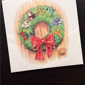 Neopets | 2004 Employee Holiday Card Artwork with cut seal